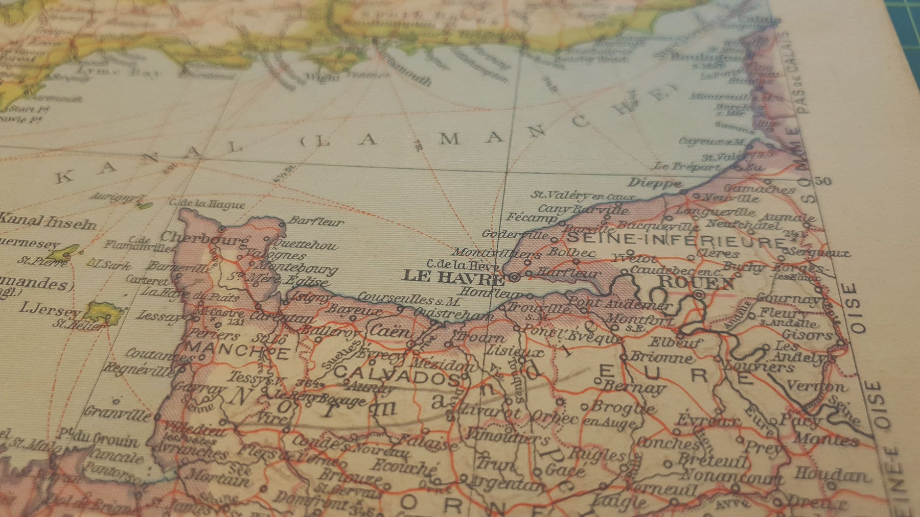 Another Vintage Map of Northwest France