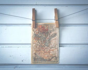 1910 Vintage Chambéry Map
