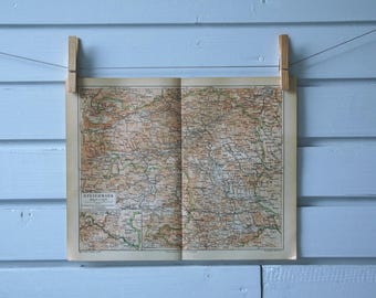 1890 Vintage Styria Map