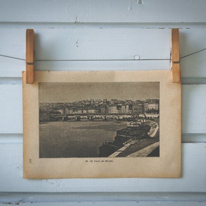 1890 Vintage Lyon Lithographie-Illustration