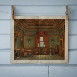 1887 Vintage Renaissance Chromolithograph Illustration