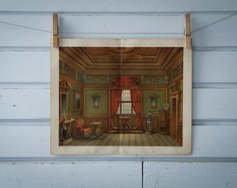 1887 Vintage Renaissance Chromolithograph Illustration
