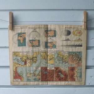 1912年ヴィンテージ地図作成入門アトラスページ