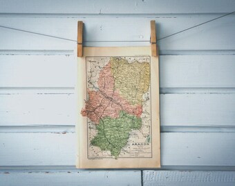 1937 Vintage Aragon Map