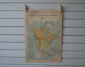 1941 Vintage North America Map