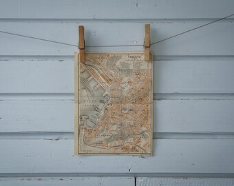 1931 Vintage Trieste Map