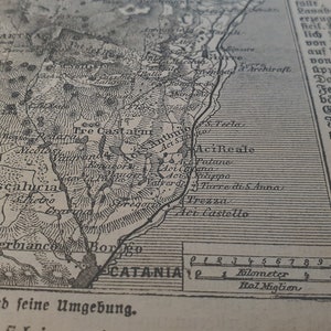 1887 Vintage Map of Etna image 7