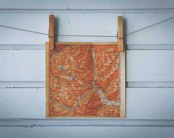 1903 Vintage Sesvenna - Ötztal Alps Map
