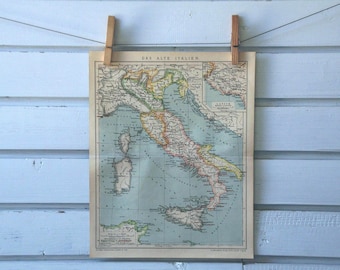 1894 Vintage Map of Italy in Classical Antiquity