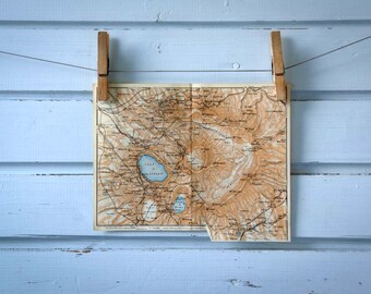 1931 Vintage Alban Hills Map