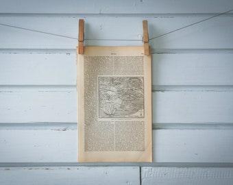 1890 Vintage Toulon & Surroundings Map