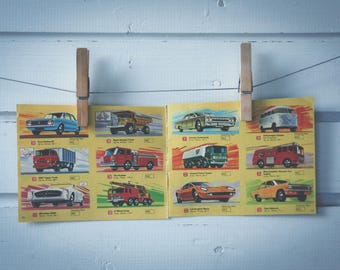 1970 Vintage Matchbox Cars Illustration