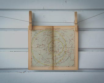 1925 Vintage Southern Hemisphere Celestial Map