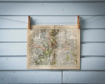 1887 Vintage Siege of Metz Map