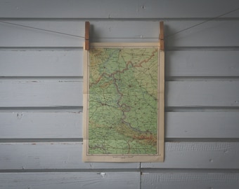 1961 Vintage East Slavonia Map