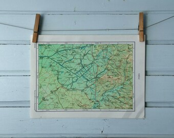 1971 Vintage Vršac & Surroundings Map