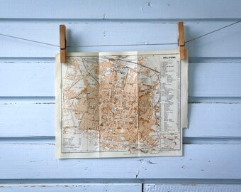 1931 Vintage Bologna Map