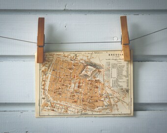 1928 Vintage Brescia Map