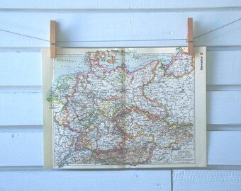 1938 Vintage Germany Map
