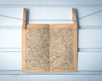 1943 Vintage Central Germany Map