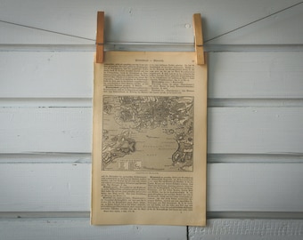 1907 Vintage Plymouth Map
