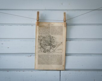 1887 Vintage Map of the Battle of Leuthen