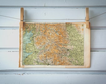 1909 Vintage Lancashire Map
