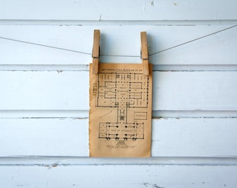 1905 Vintage Plan of the Metropolitan Museum of Art