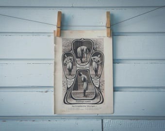 1925 Vintage Exercise Illustration