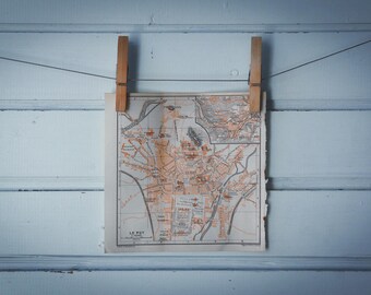 1910 Vintage Le Puy-en-Velay Map