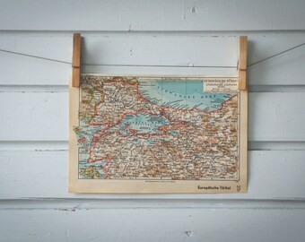 1936 Vintage Northwest Turkey Map