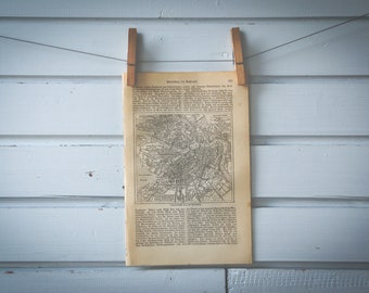 1887 Vintage Saint Petersburg Map