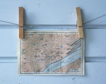 1909 Vintage Map of Saint Paul