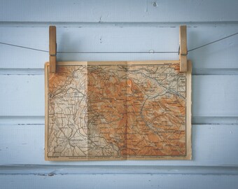 1903 Vintage Monti Lepini Map
