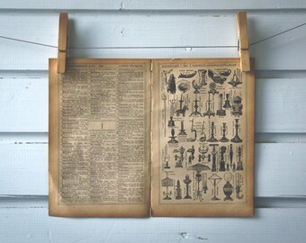 1921 Vintage Lamps Illustration