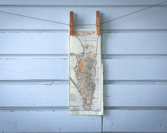 1909 Vintage Gibraltar Map