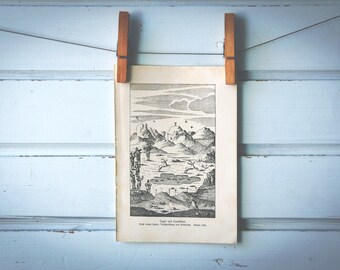 1923 Vintage Greenlandic Inuit Hunt Illustration