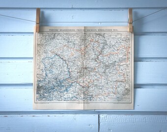 1882 Vintage Brandenburg Map