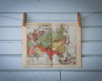 1936 Vintage Asia Map