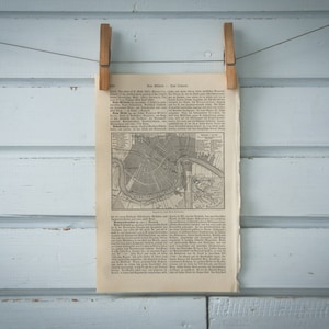 Carte vintage de la Nouvelle-Orléans de 1907