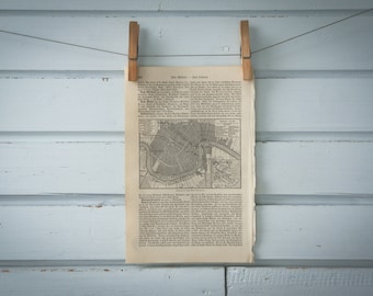 1907 Vintage Map of New Orleans