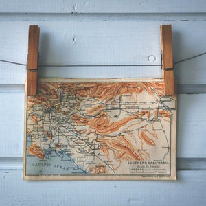 Mappa d'epoca della California meridionale del 1904