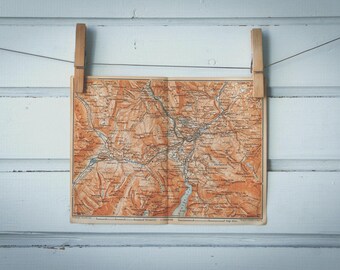 1903 Vintage Berchtesgaden & Surroundings Map