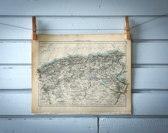 1901 Vintage Map of Algeria