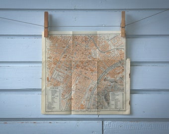 1926 Vintage Turin Map