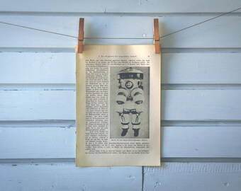 1910s Vintage Deep Sea Diver Illustration