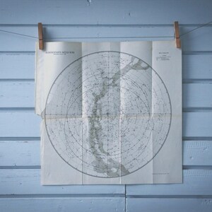 1895 Vintage Map of the Northern Sky