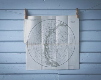 1895 Vintage Map of the Northern Sky