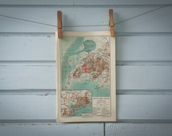 1907 Vintage Qingdao Map