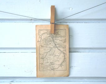 1925 Vintage Bagnères-de-Bigorre Map